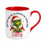 Kubek z dowolnym imieniem "Jesteś moim ulubionym debilem"