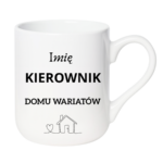 Kubek z dowolnym imieniem "Kierownik domu wariatów"