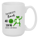 Kubek z dowolnym imieniem, wiekiem, rokiem "Żajebisty facet"