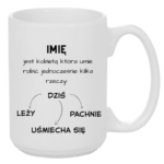 Kubek z dowolnym imieniem "Kobieta"