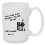 Kubek z dowolnym imieniem "Mechanik"