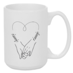 Kubek z dowolnymi imionami "Serce"