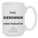 Kubek z dowolnym imieniem "Kierownik domu wariatów"