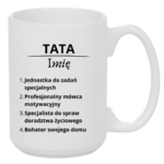 Kubek z dowolnym imieniem "Tata"