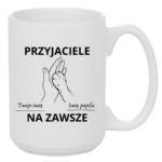 Kubek z dowolnymi imionami "Przyjaciele na zawsze"