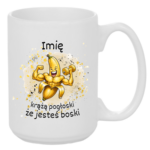 Kubek z dowolnym imieniem "Chodzą pogłoski, że jesteś boski"