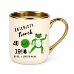 Kubek z dowolnym imieniem, wiekiem, rokiem "Żajebisty facet"