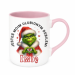 Kubek z dowolnym imieniem "Jesteś moim ulubionym debilem"