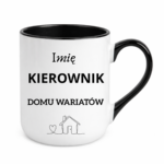 Kubek z dowolnym imieniem "Kierownik domu wariatów"
