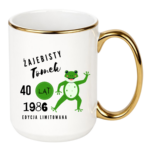 Kubek z dowolnym imieniem, wiekiem, rokiem "Żajebisty facet"