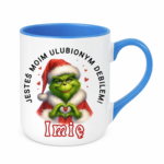 Kubek z dowolnym imieniem "Jesteś moim ulubionym debilem"