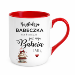 Kubek z dowolnym imieniem "Najsłodsza babeczka na świecie"