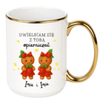 Kubek z dowolnymi imionami "Uwielbiam się z tobą opierniczać"