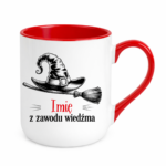 Kubek z dowolnym imieniem "Z zawodu wiedźma"