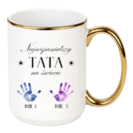 Kubek z dowolnymi imionami dzieci "Najwspanialszy tata na świecie"