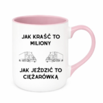 Kubek "Jak kraść to miliony, jak jeździć to ciężarówką"
