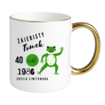 Kubek z dowolnym imieniem, wiekiem, rokiem "Żajebisty facet"