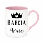 Kubek z dowolnym imieniem "Babcia"