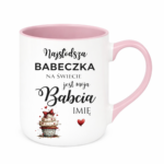 Kubek z dowolnym imieniem "Najsłodsza babeczka na świecie"