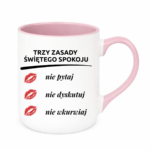 Kubek "Trzy zasady świętego spokoju"