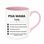 Kubek z dowolnym imieniem "Psia mama"