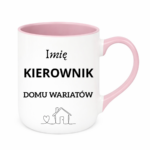 Kubek z dowolnym imieniem "Kierownik domu wariatów"