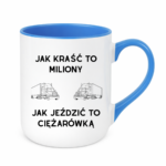 Kubek "Jak kraść to miliony, jak jeździć to ciężarówką"