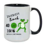 Kubek z dowolnym imieniem, wiekiem, rokiem "Żajebisty facet"