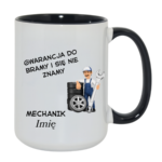 Kubek z dowolnym imieniem "Mechanik"