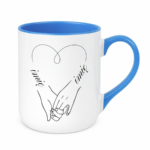 Kubek z dowolnymi imionami "Serce"