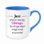 Kubek z dowolnym imieniem "Jestem wersją vintage"