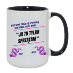 Kubek z dowolnymi imionami "Kiedy dwie żmije się spotykają"