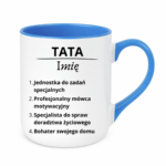 Kubek z dowolnym imieniem "Tata"