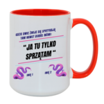 Kubek z dowolnymi imionami "Kiedy dwie żmije się spotykają"