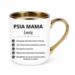 Kubek z dowolnym imieniem "Psia mama"