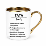 Kubek z dowolnym imieniem "Tata"