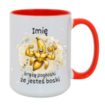 Kubek z dowolnym imieniem "Chodzą pogłoski, że jesteś boski"