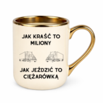 Kubek "Jak kraść to miliony, jak jeździć to ciężarówką"