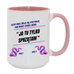 Kubek z dowolnymi imionami "Kiedy dwie żmije się spotykają"