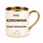 Kubek z dowolnym imieniem "Kierownik domu wariatów"
