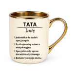 Kubek z dowolnym imieniem "Tata"