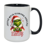 Kubek z dowolnym imieniem "Jesteś moją ulubioną debilką"