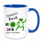 Kubek z dowolnym imieniem, wiekiem, rokiem "Żajebisty facet"