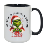 Kubek z dowolnym imieniem "Jesteś moim ulubionym debilem"