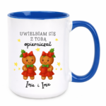 Kubek z dowolnymi imionami "Uwielbiam się z tobą opierniczać"