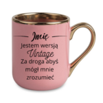Kubek z dowolnym imieniem "Jestem wersją vintage"