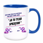 Kubek z dowolnymi imionami "Kiedy dwie żmije się spotykają"