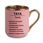 Kubek z dowolnym imieniem "Tata"
