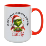 Kubek z dowolnym imieniem "Jesteś moją ulubioną debilką"