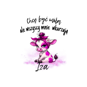 Kubek z dowolnym imieniem "Chcę być miła"